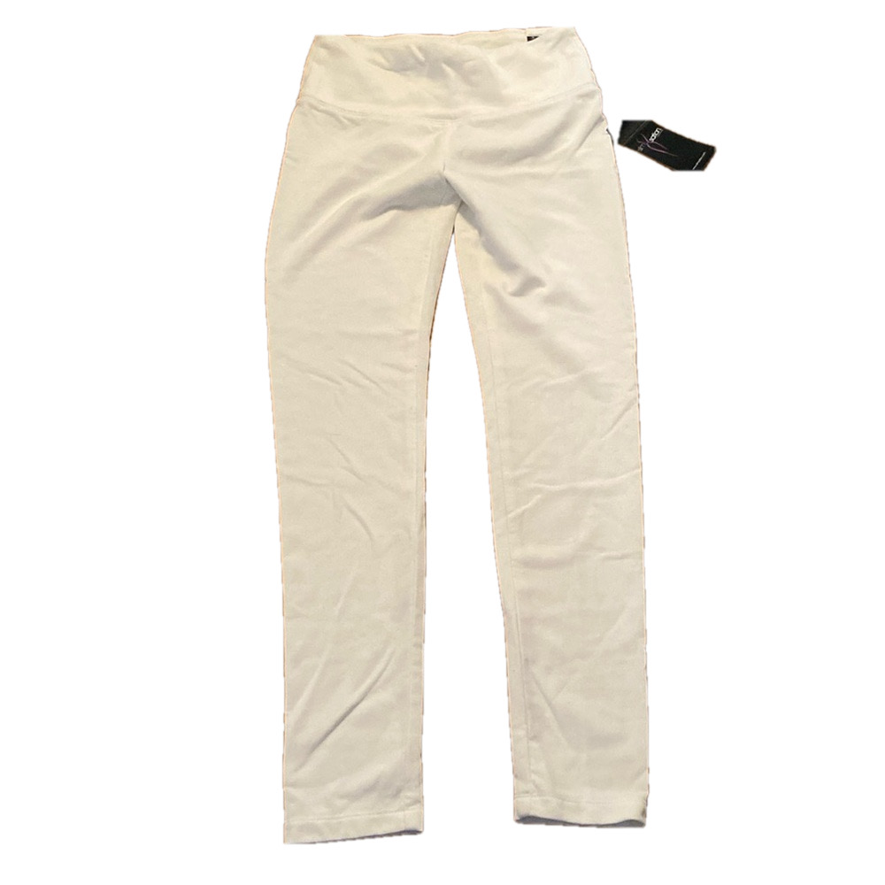 NWT SlimSation by Multiples Leggings Smooths and Slims White XS